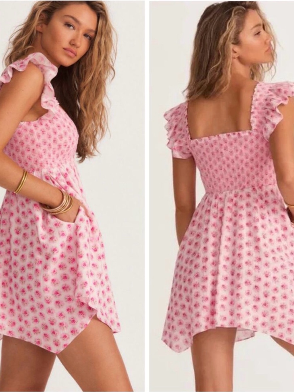LoveShackFancy Athalia Dress - Pink - Picture 3 of 8